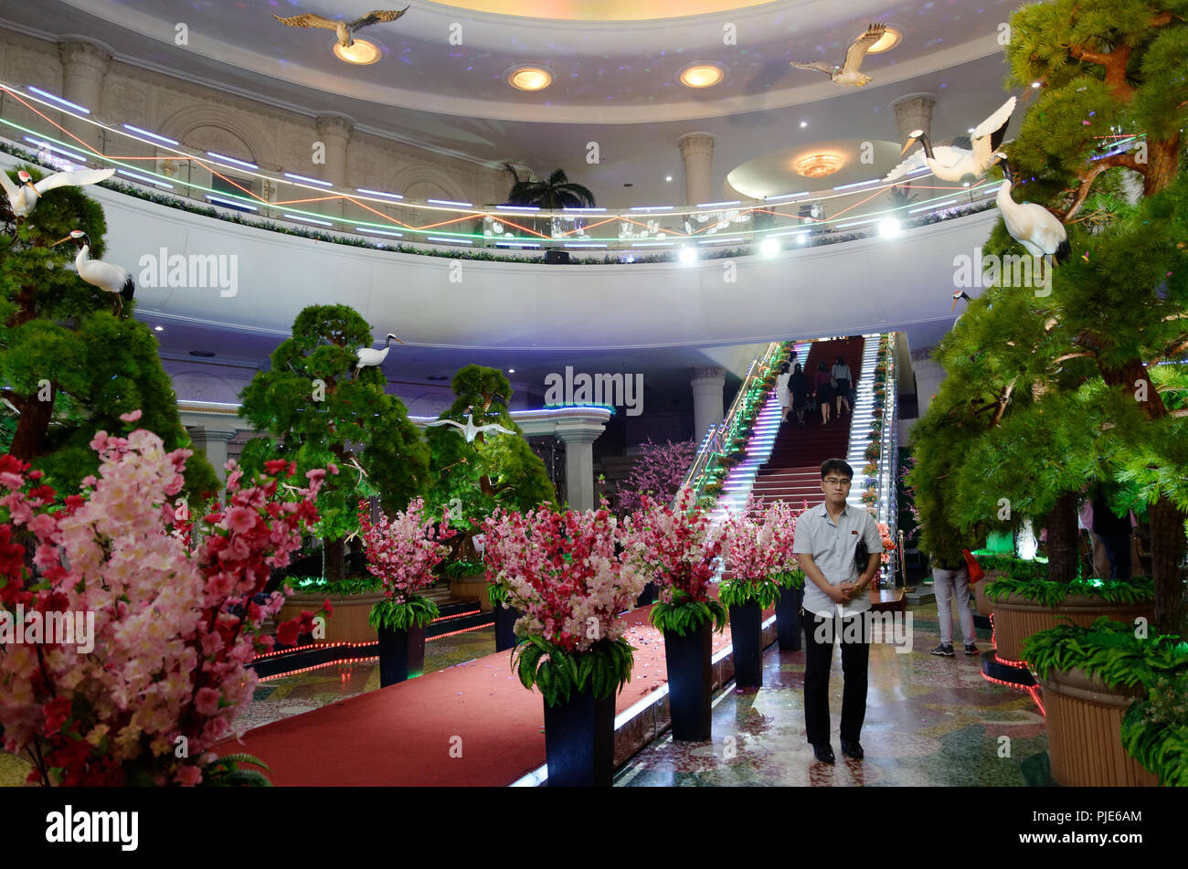 Wedding and event hall, Pyongyang, North Korea Stock Photo