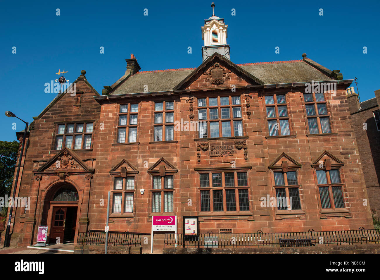 The newly refurbished Montrose Library, Montrose, Angus, Scotland. Stock Photo
