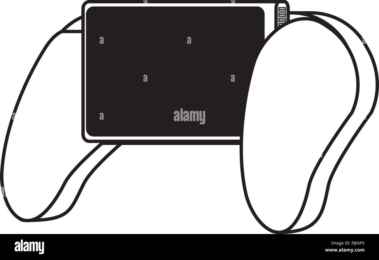 game controller icon over white background, vector illustration Stock ...