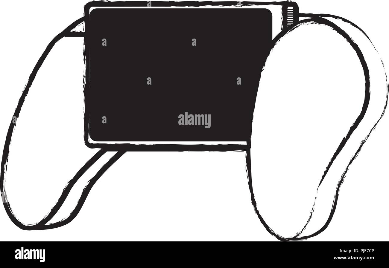 game controller icon over white background, vector illustration Stock ...