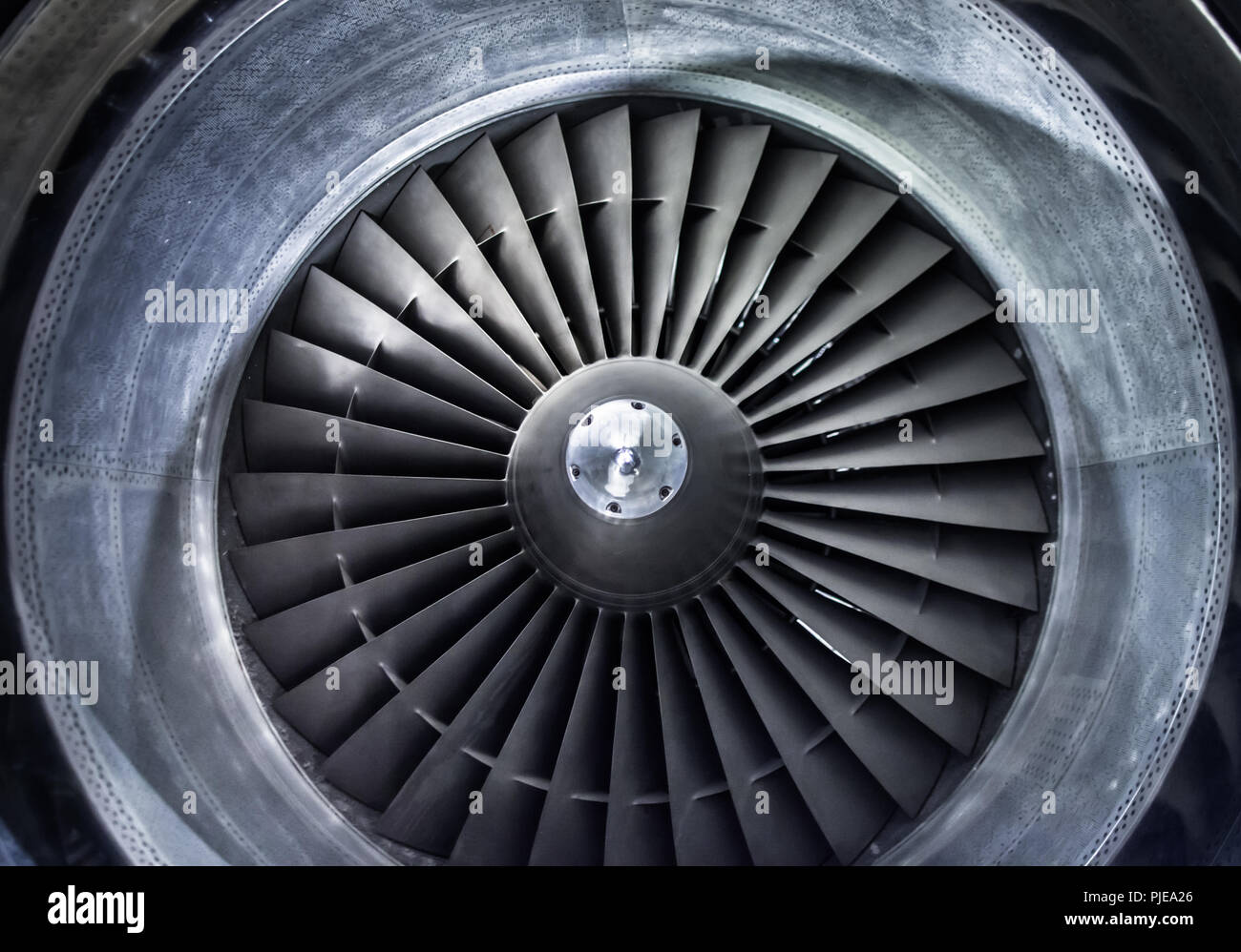Jet engine. Smithsonian National Air and Space Museum, Washington DC Stock Photo