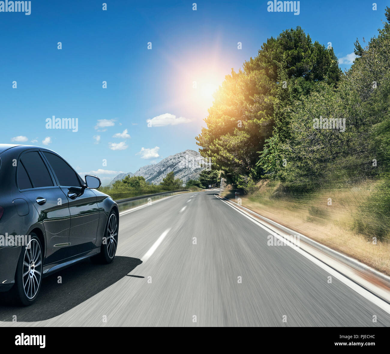 Car road with asphalt hi-res stock photography and images - Alamy