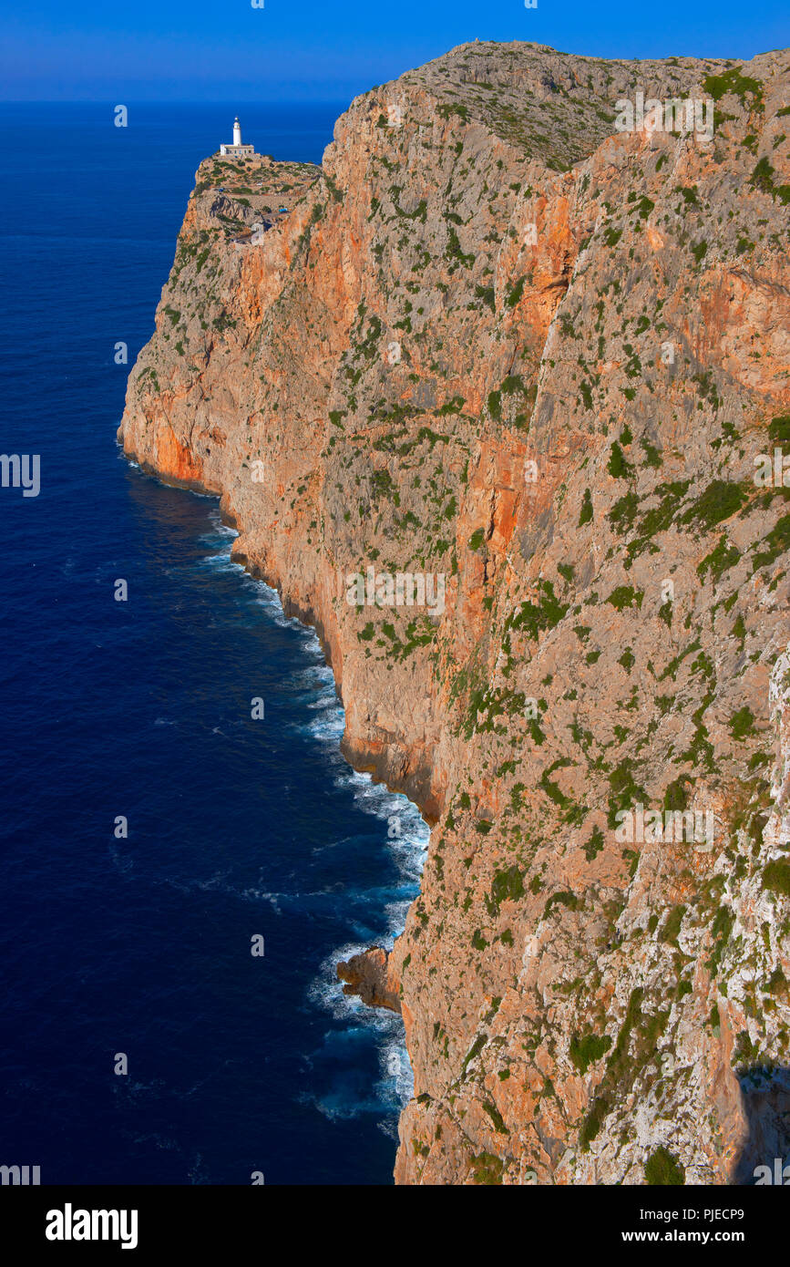Mallorca, Lighthouse, Cabo de Formentor, Spain Stock Photo