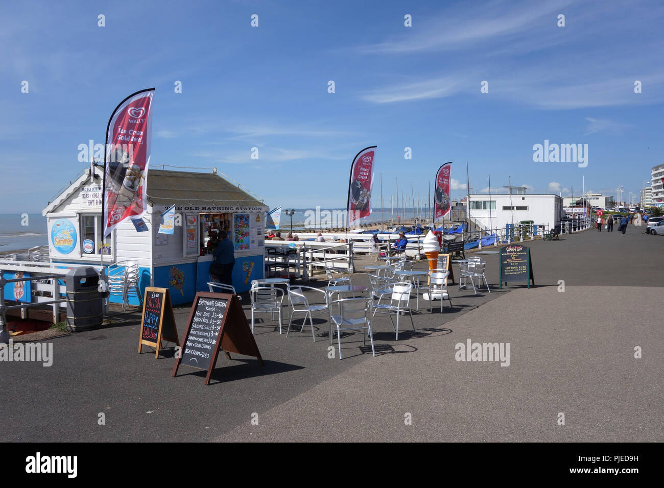 the Old Bathing Station, beachfront cafe in Bexhillonsea, East Sussex