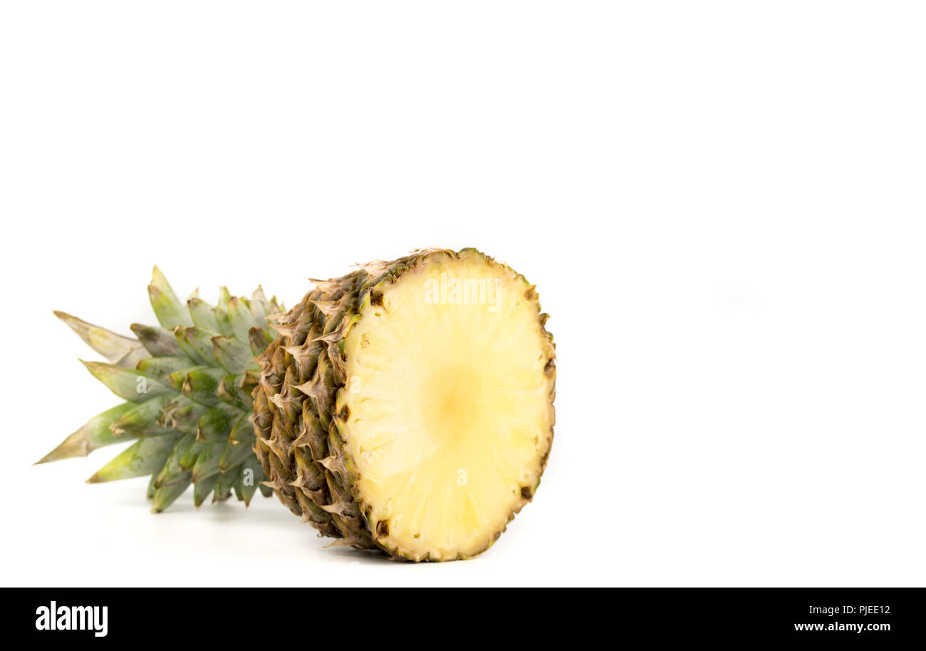 Pineapple Isolated on White Background Stock Photo - Alamy