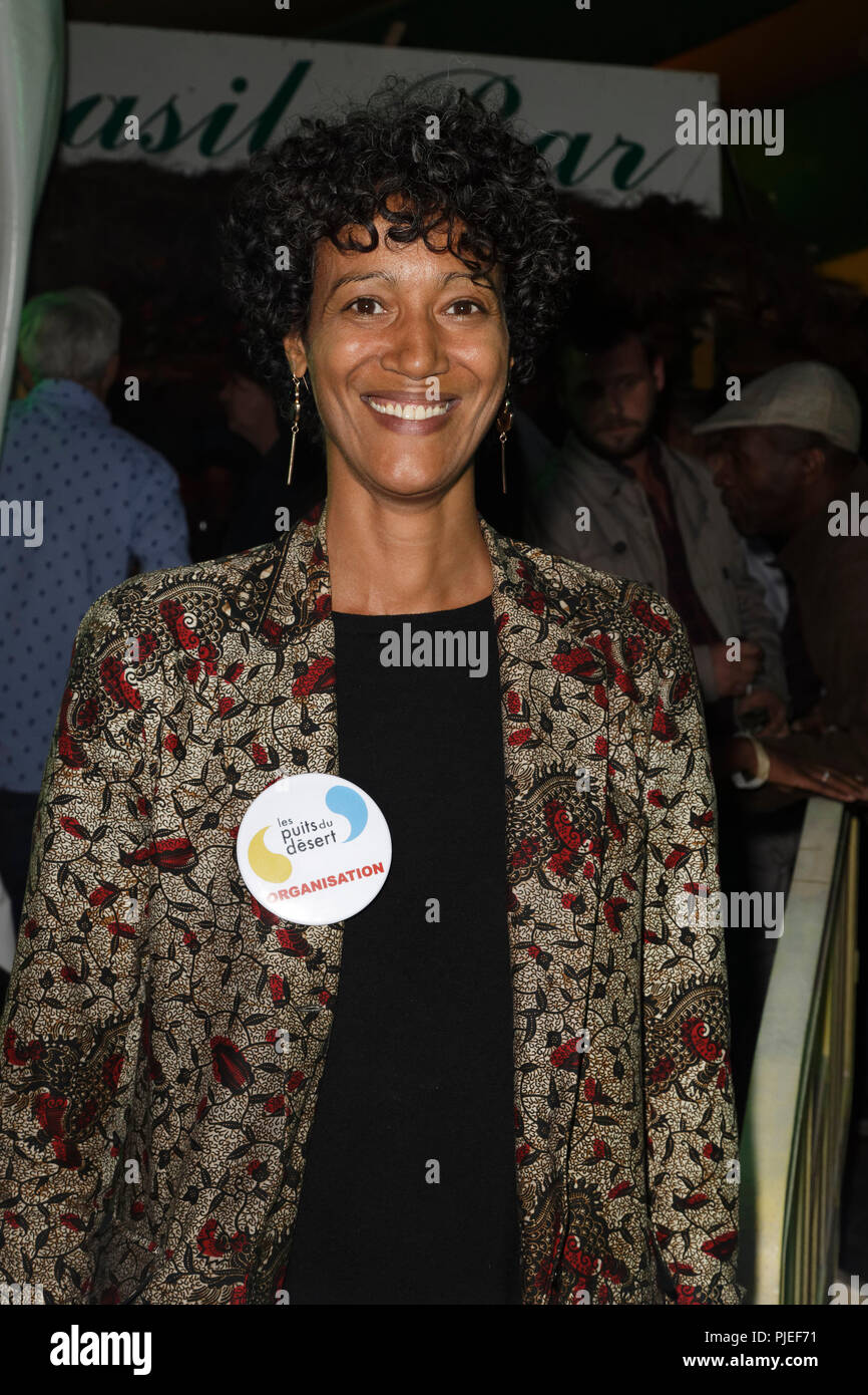 Paris, France. 31st Aug, 2018.  The daughter of Mohamed Ixa attends at the opening night of the 'Fete à Neu-Neu' in Bois de Boulogne, August 31, 2018  Stock Photo