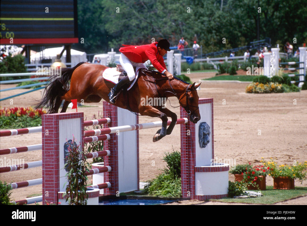 Michael Matz The Olympic Games, Atlanta 1996, Michael Matz (USA) riding Rhum Stock ...