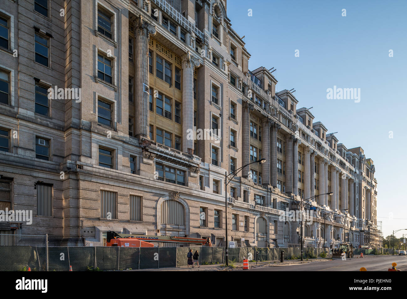 Cook County Hospital during renovation Stock Photo Alamy