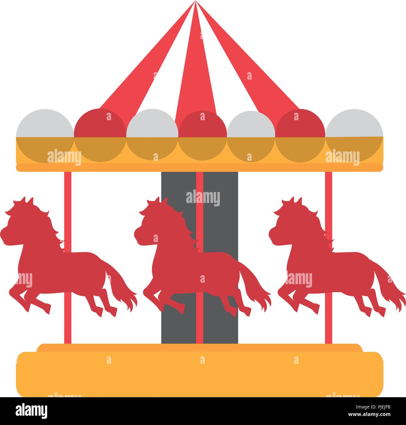 mechanical horse ride carnival game Stock Vector Image & Art - Alamy
