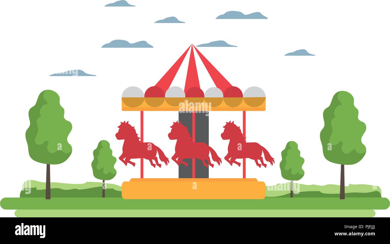 funny mechanical horse ride carnival Stock Vector Image & Art - Alamy