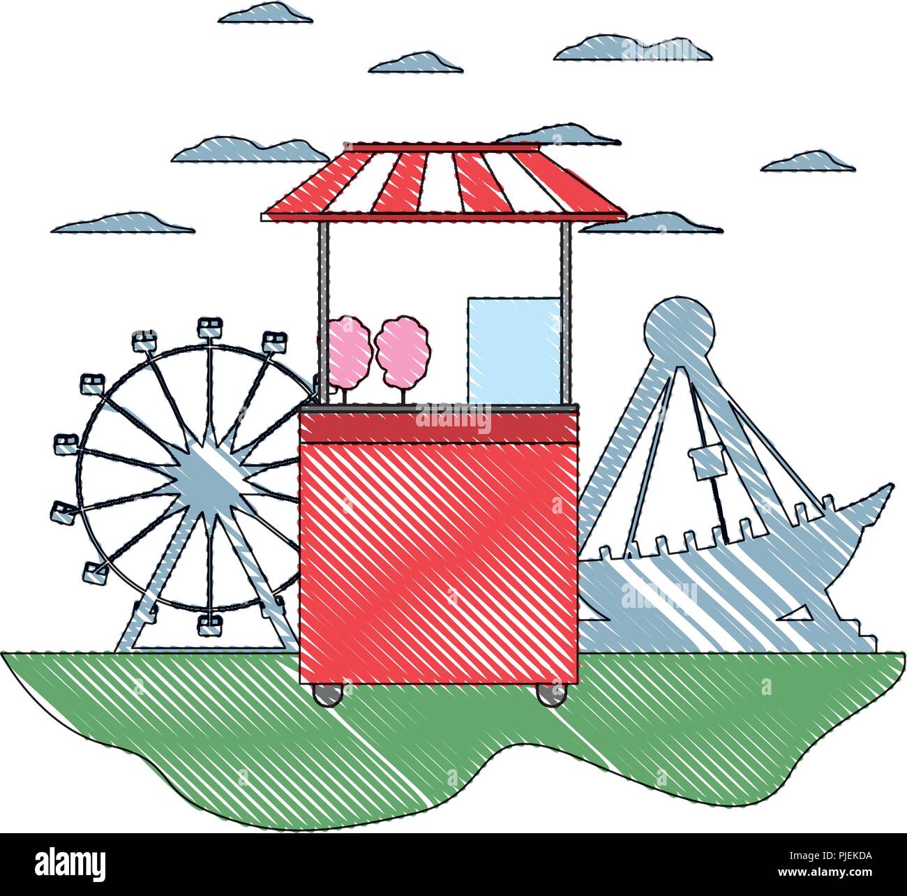 Candy ride Stock Vector Images - Alamy