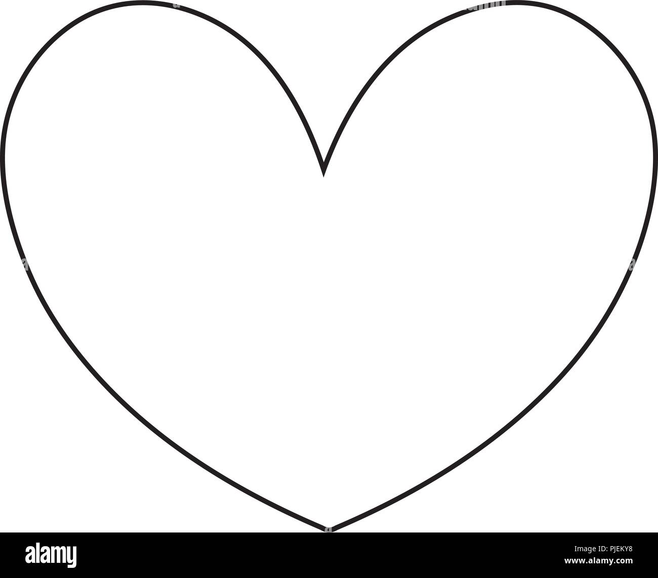 cute heart outline
