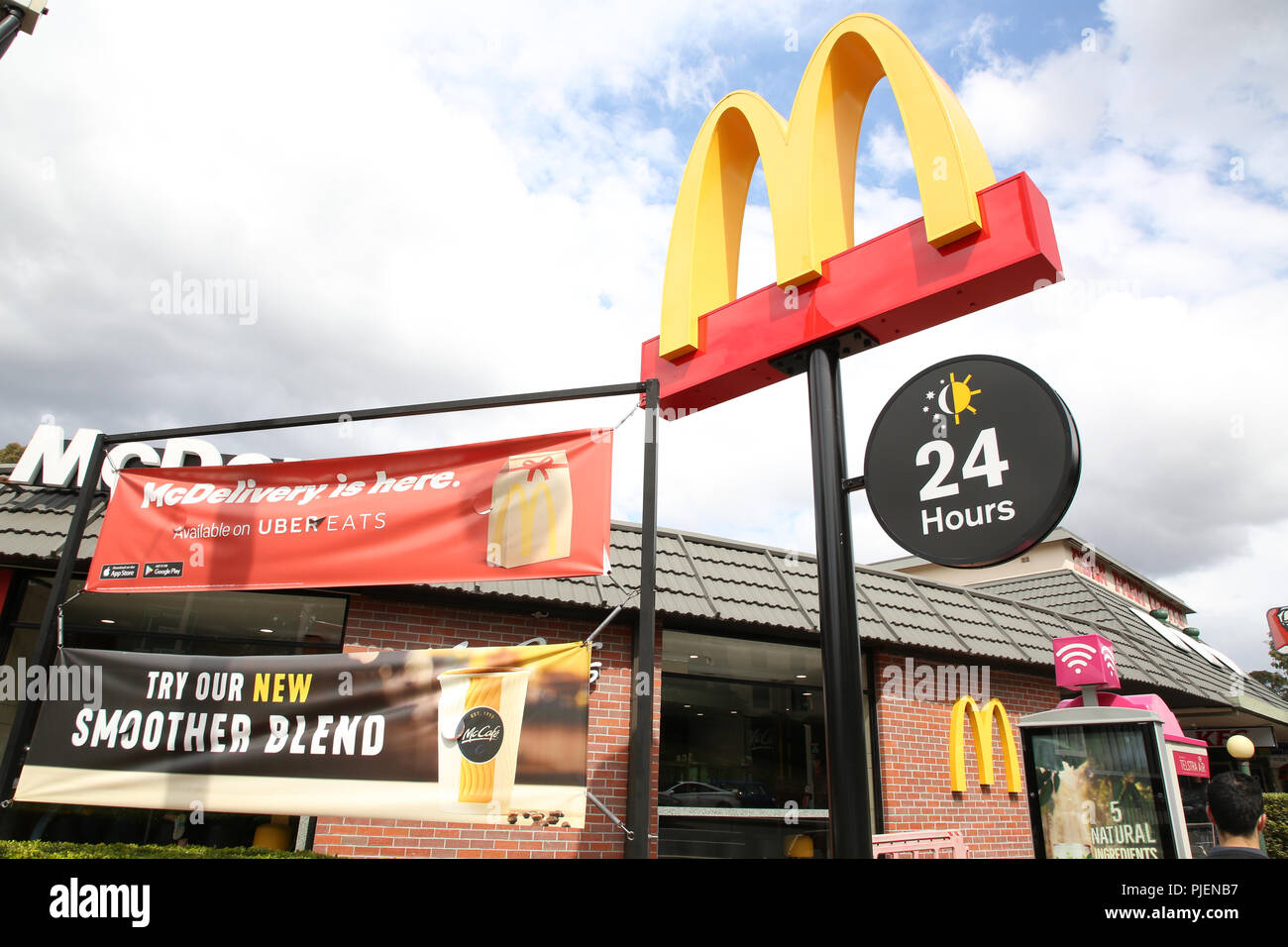 McDonald's North Ryde, 297 Lane Cove Rd, Macquarie Park NSW 2113 Stock