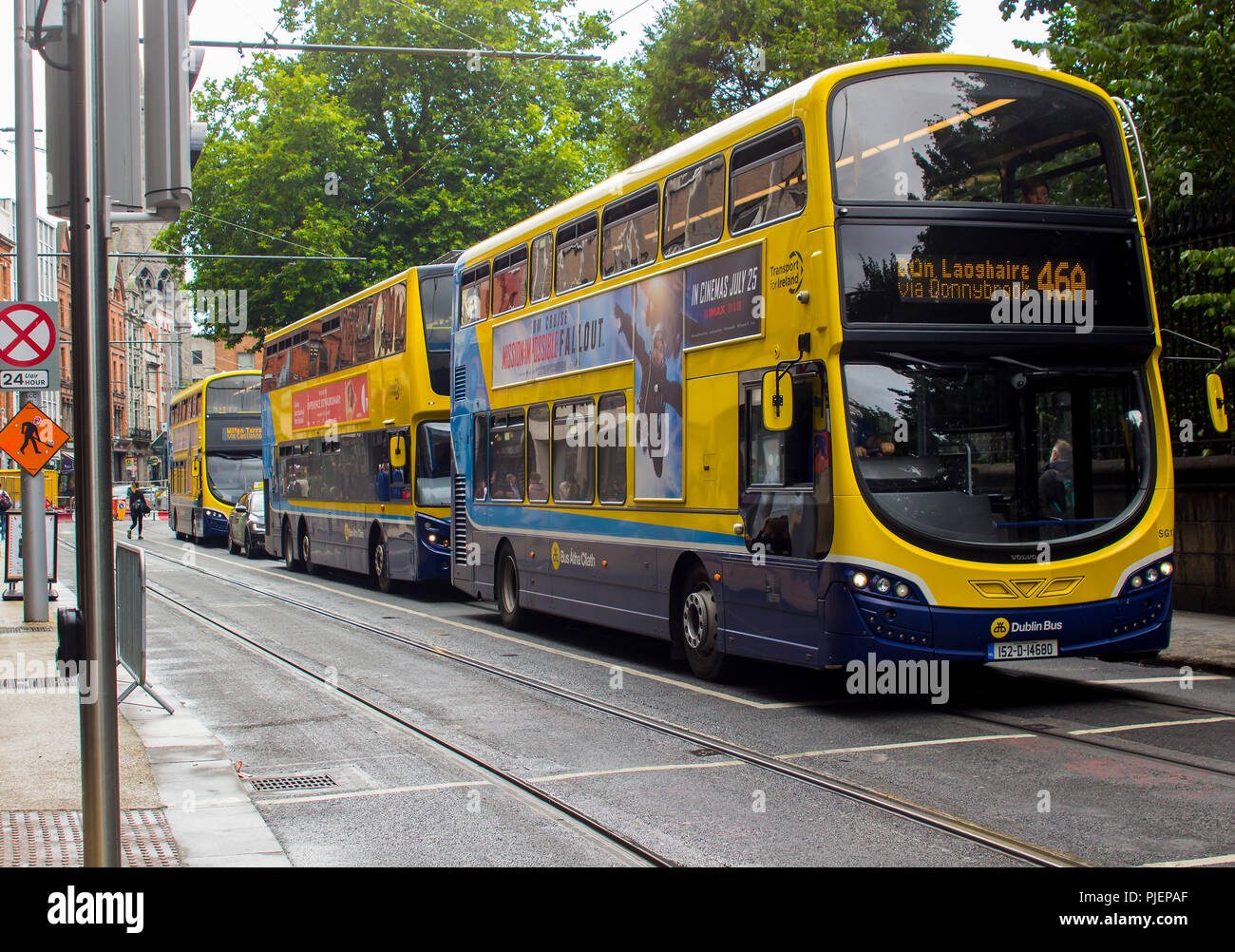dublin bus on st pattys day