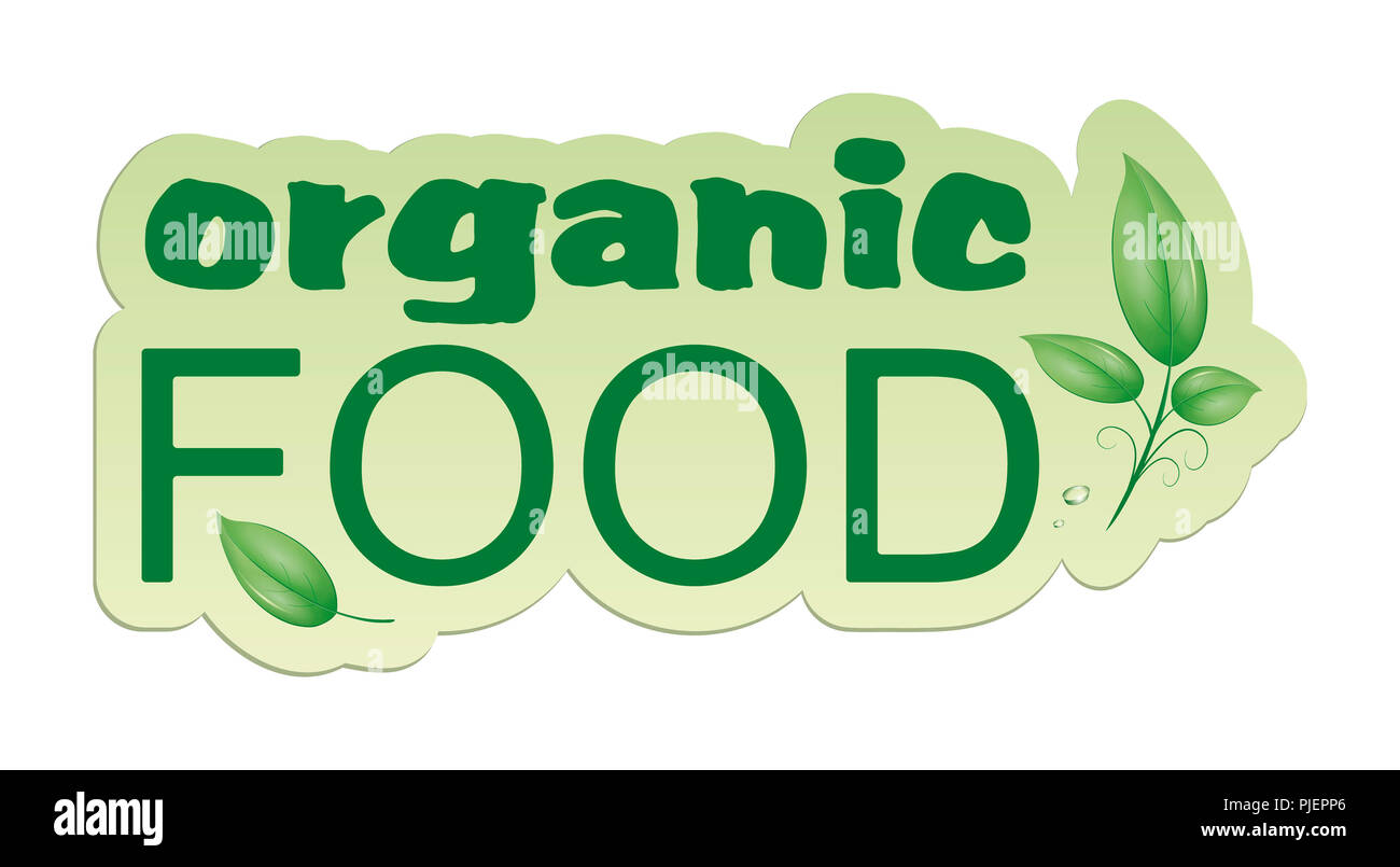 An image of an organic food web icon Stock Photo