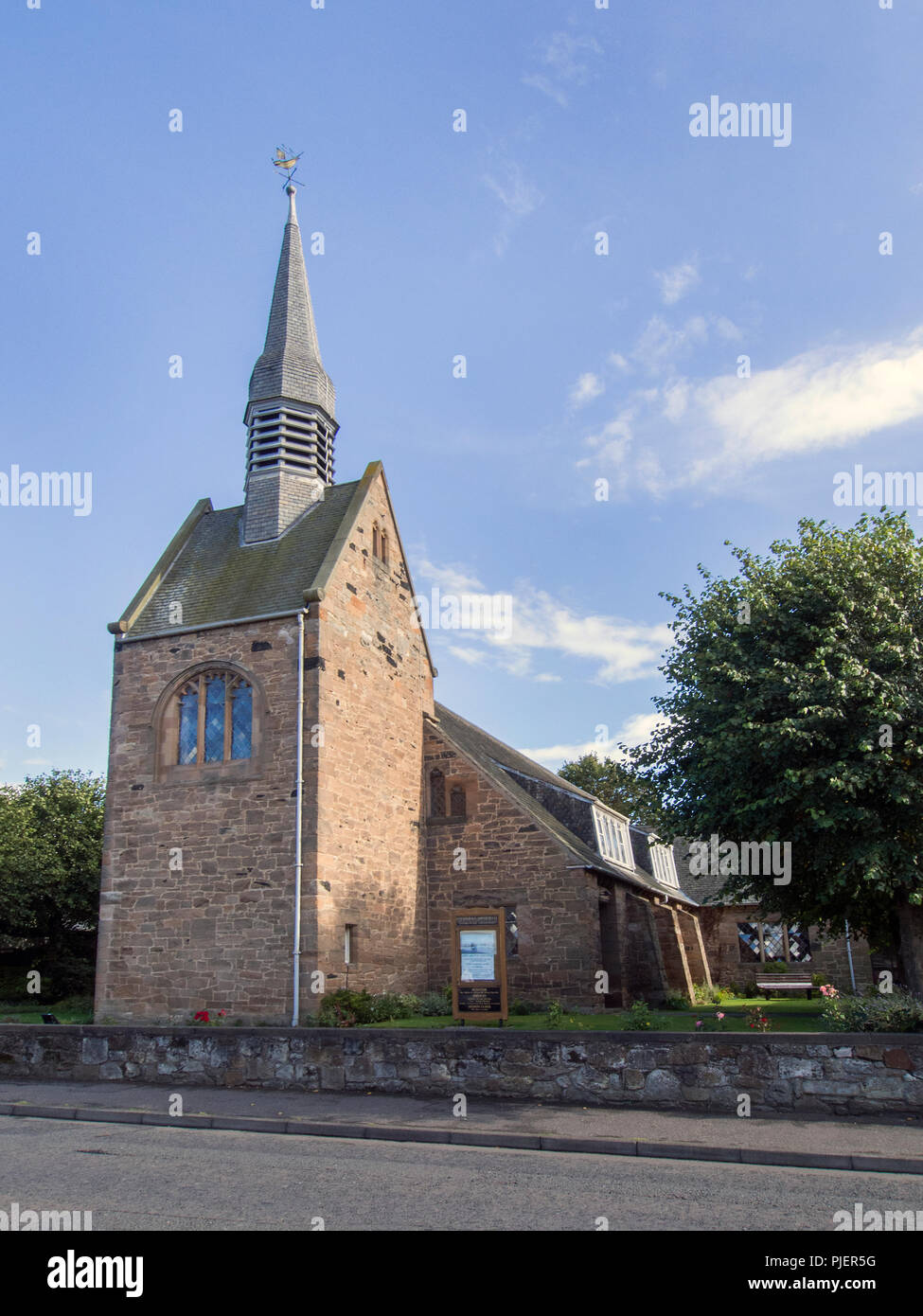 EAST LOTHIAN, SCOTLAND - SEPTEMBER 6th 2018: The outside of Chalmers Memorial Church in Prestonpans. Stock Photo
