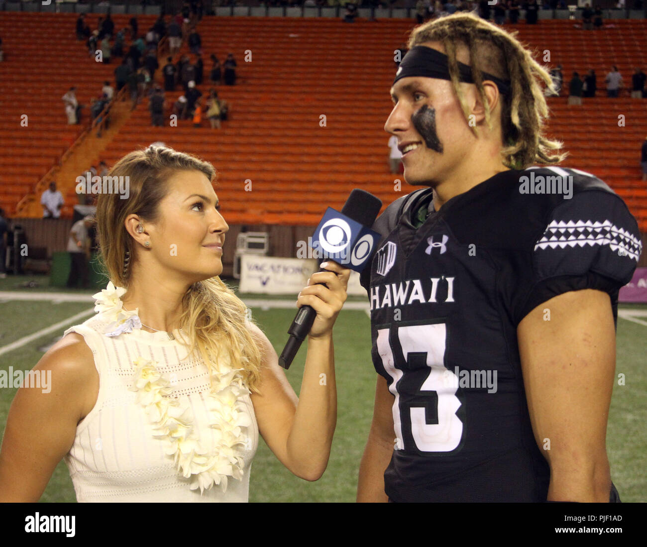 Cole Mcdonald September 1, 2018 - Hawaii Rainbow Warriors quarterback Cole McDonald