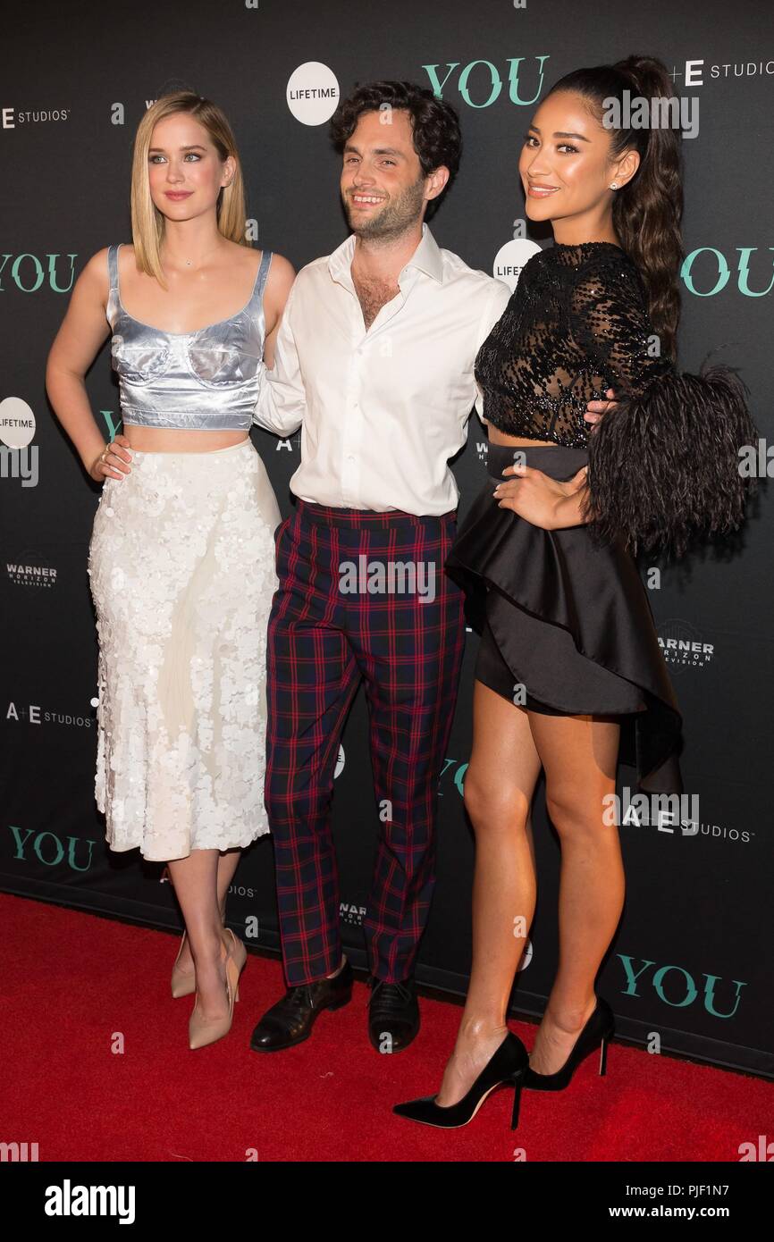New York Ny Usa 6th Sep 2018 Elizabeth Lail Penn Badgley Shay