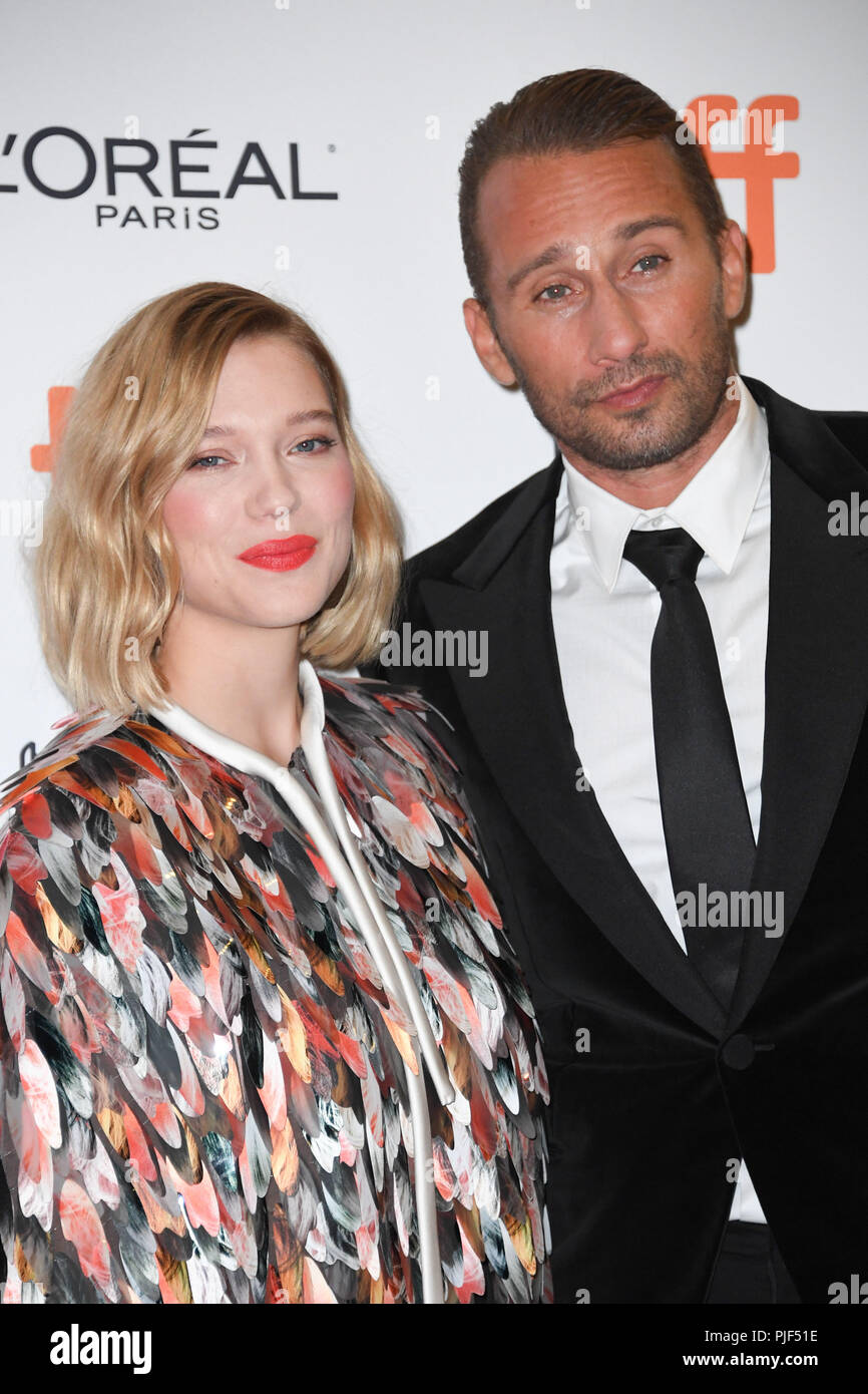 Toronto, Ontario, Canada. 6th Sep, 2018. LEA SEYDOUX and THOMAS VINTERBERG attend the 'Kursk' premiere during 2018 Toronto International Film Festival at Princess of Wales Theatre. Credit: Igor Vidyashev/ZUMA Wire/Alamy Live News Stock Photo