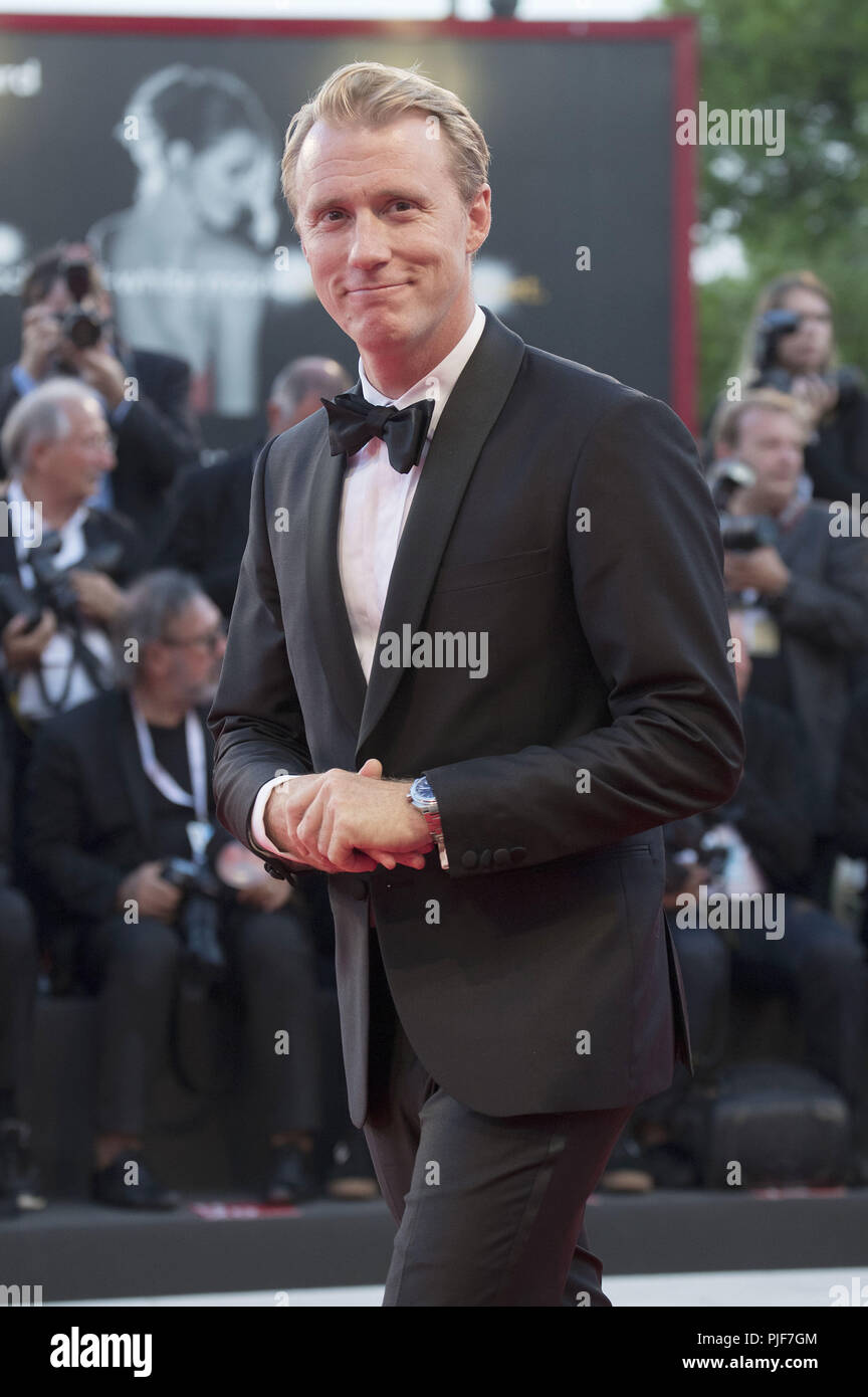 Thorbjorn Harr attending the '22 July' premiere at the 75th Venice International Film Festival at the Palazzo del Cinema on September 05, 20189 in Venice, Italy | Verwendung weltweit Stock Photo