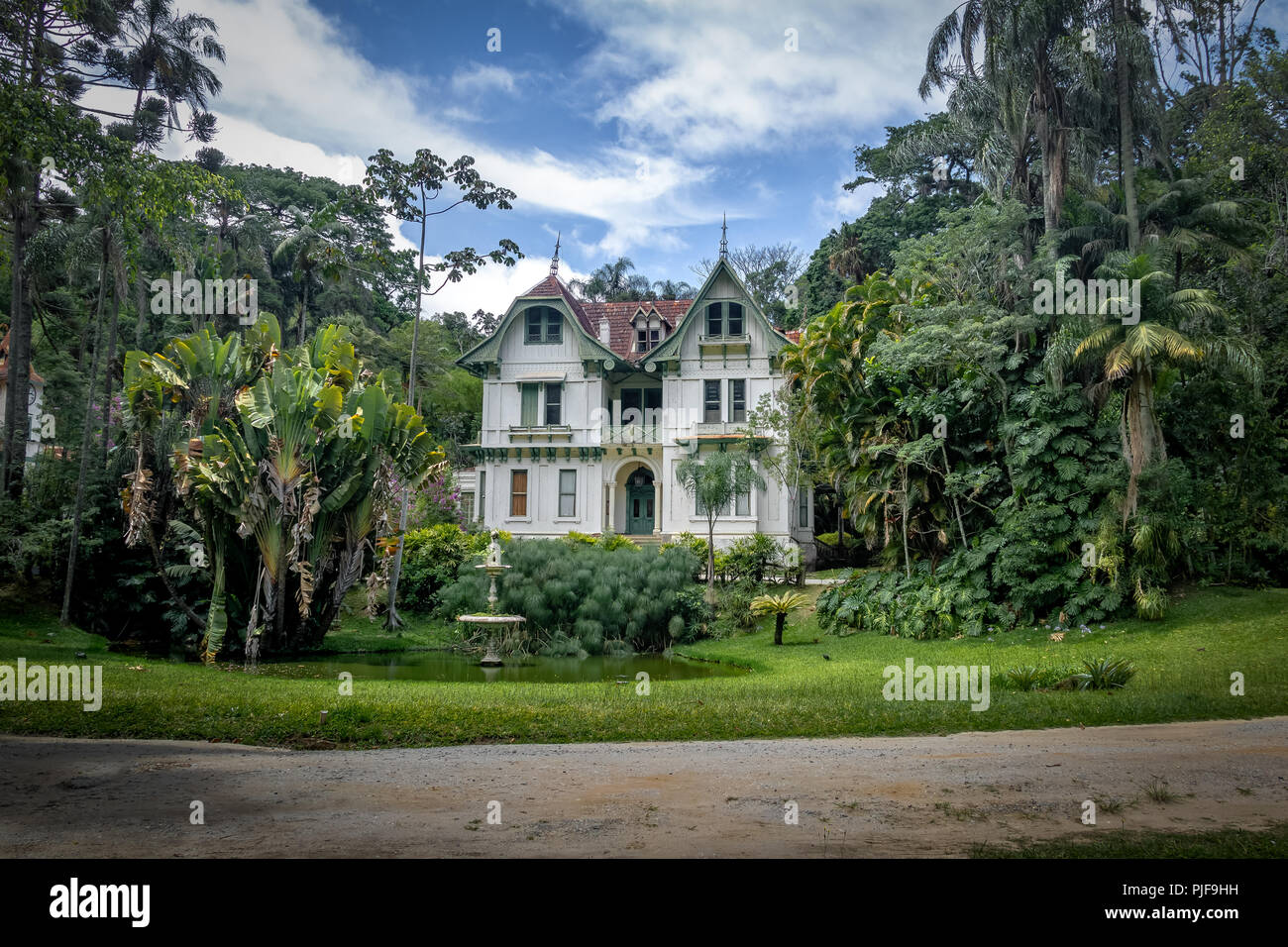 Ipiranga House or Tavares Guerra Mansion - Petropolis, Rio de Janeiro, Brasil Stock Photo