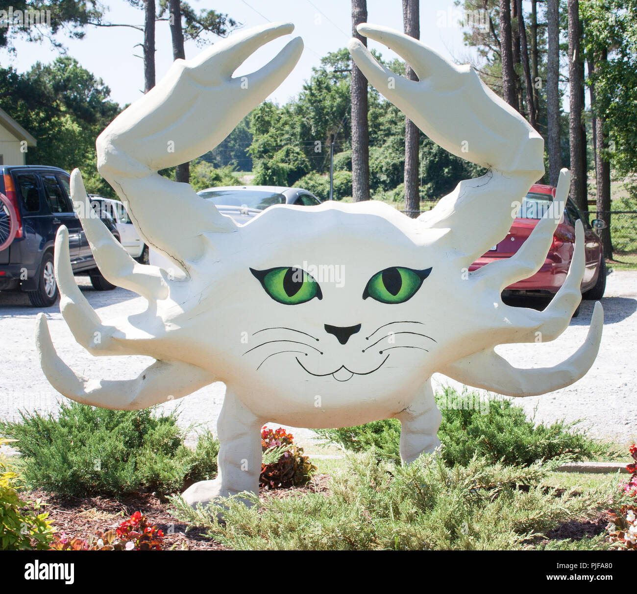 Crab community art project in Washington North Carolina Stock Photo