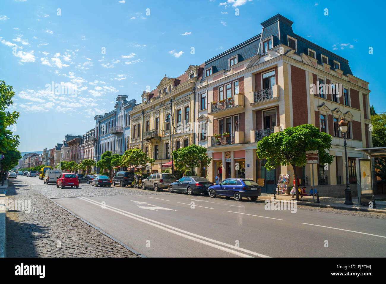 Tbilisi, 30.08.2018 View on Agmashenebeli Avenue is one of