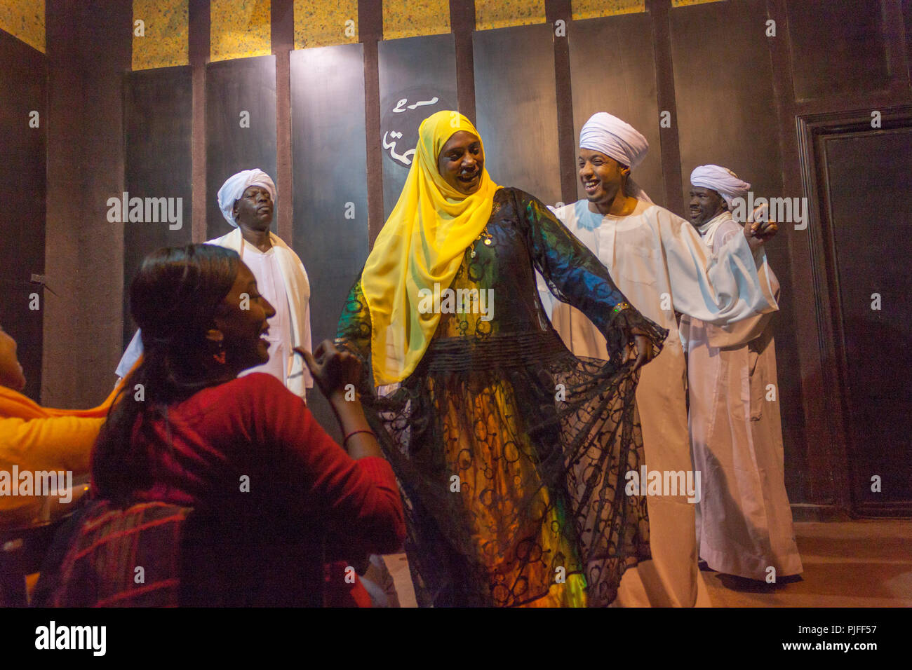 African Nubian Sufi song and Dance, Cairo,Egypt Stock Photo