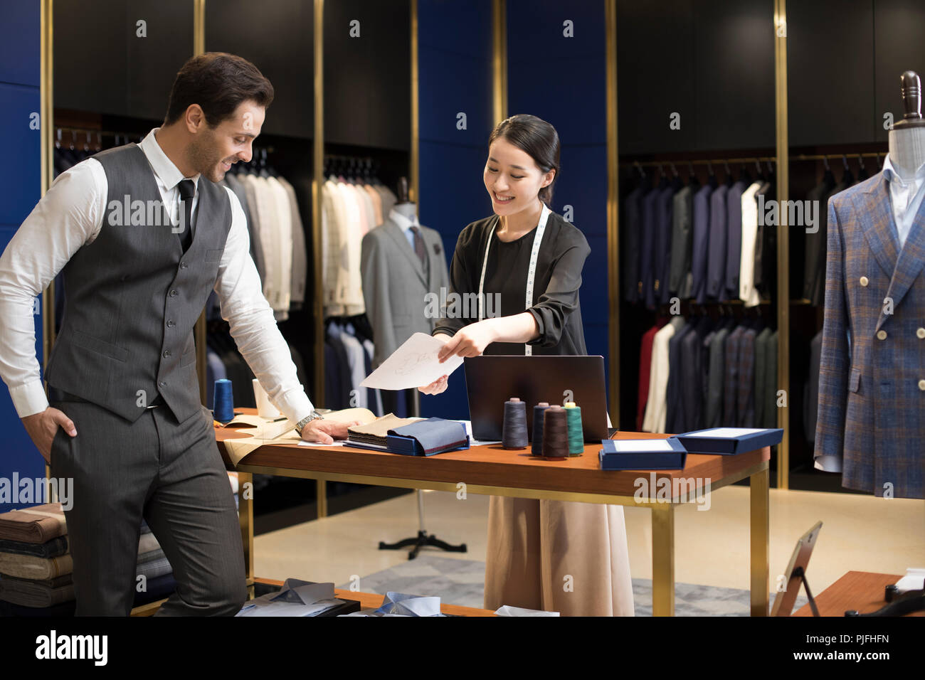 Standing looking away fashion model fashion industry hi-res stock ...