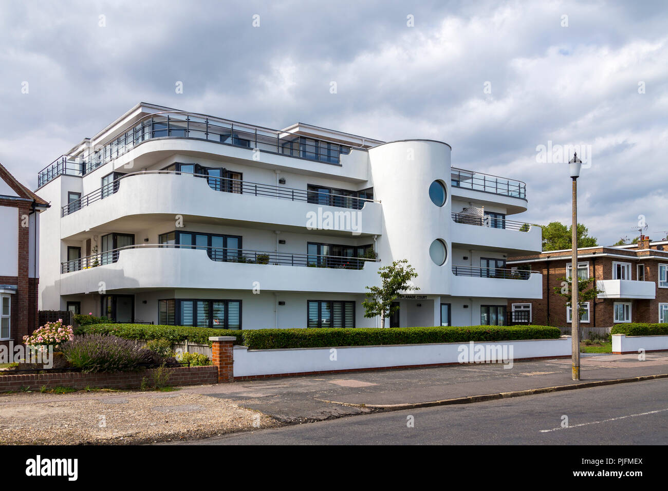 Art Deco Houses in Frinton, Essex, England, UK Stock Photo Alamy