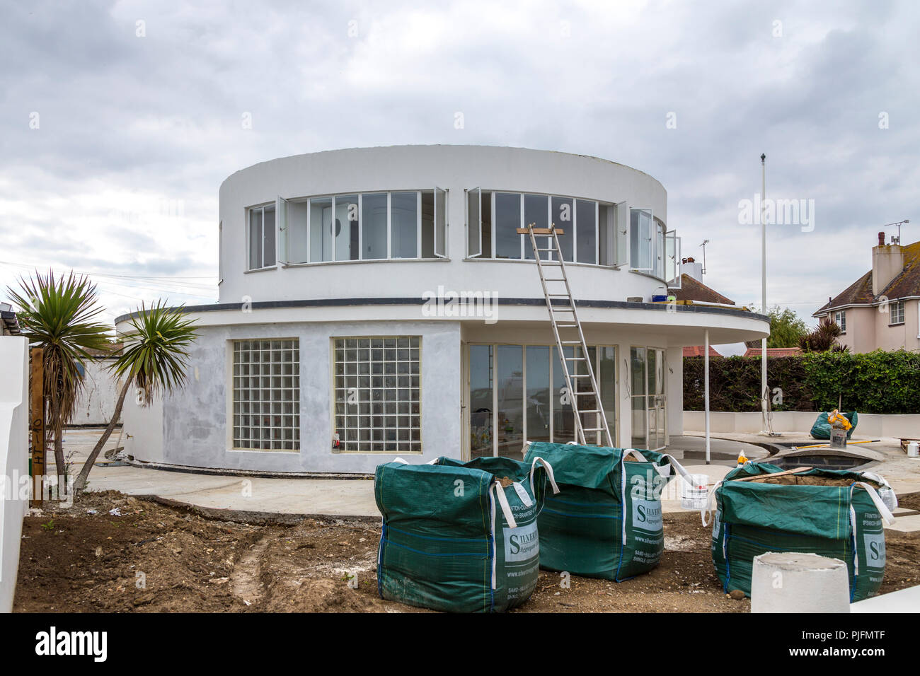 Art Deco Houses in Frinton, Essex, England, UK Stock Photo - Alamy