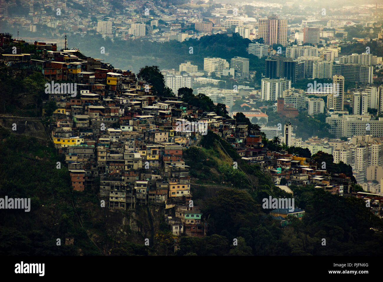 The Favelas of Rio De Janeiro Stock Photo