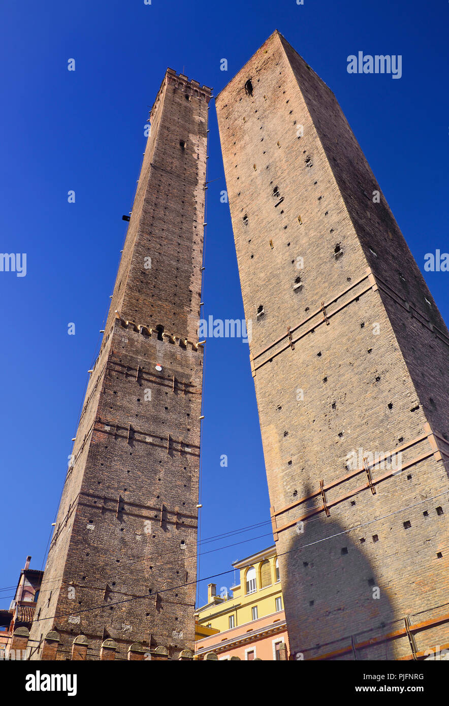 Leaning Towers Bologna High Resolution Stock Photography and Images Alamy