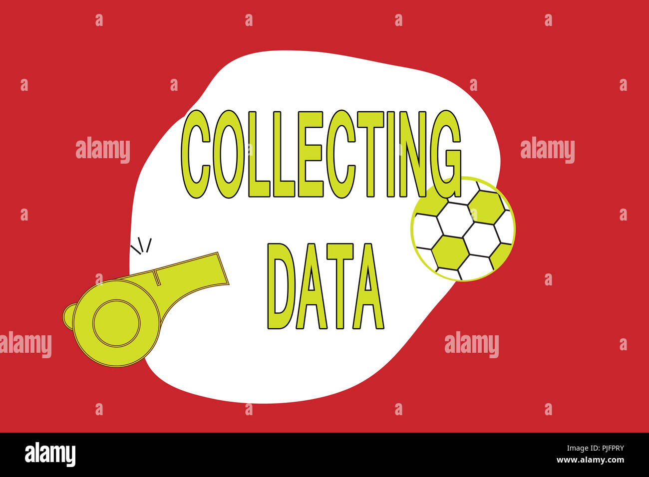 Text sign showing Collecting Data. Conceptual photo Gathering and ...