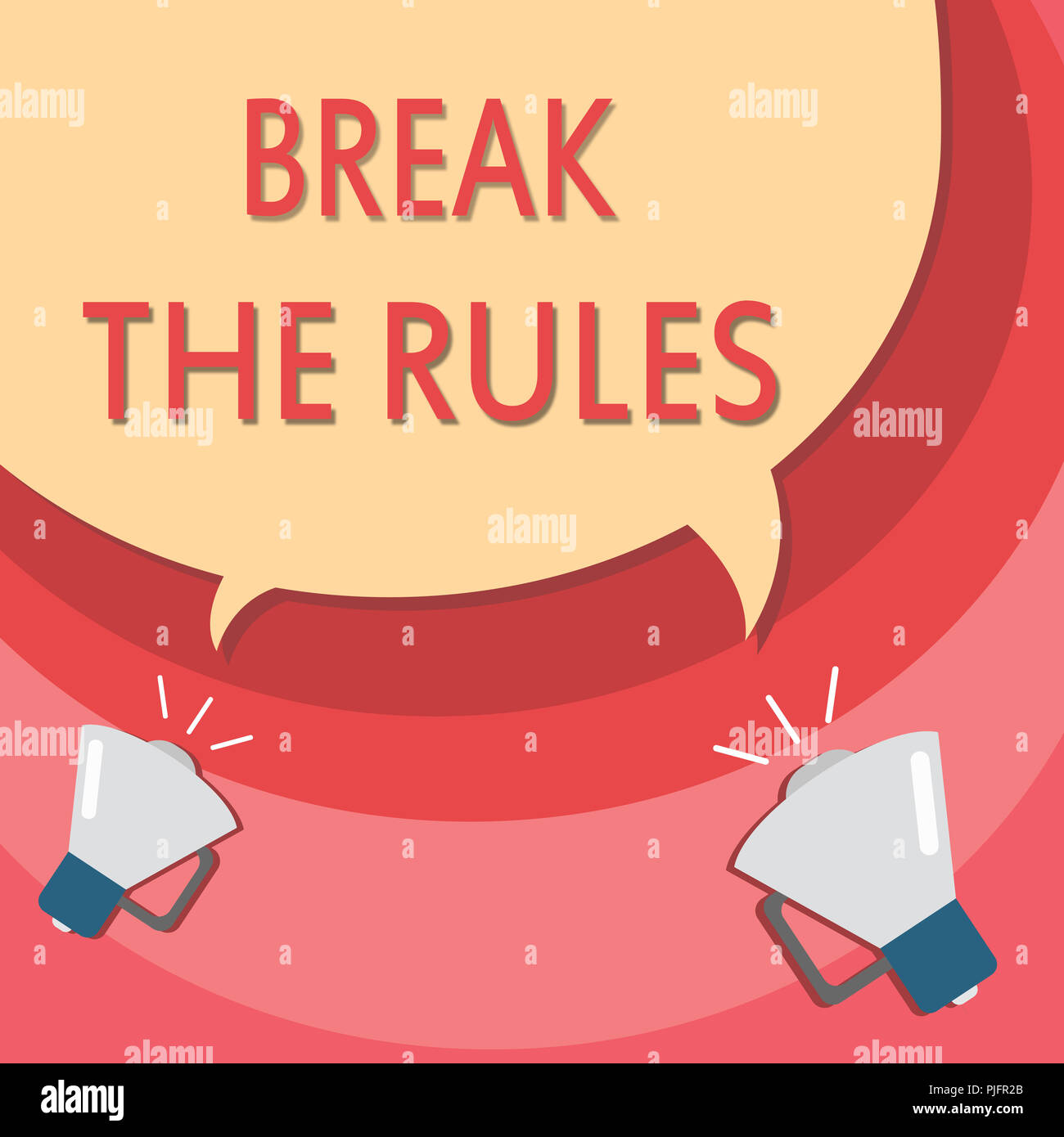 Handwriting Text Writing Break The Rules Concept Meaning To Do Something Against Formal Rules And Restrictions Stock Photo Alamy