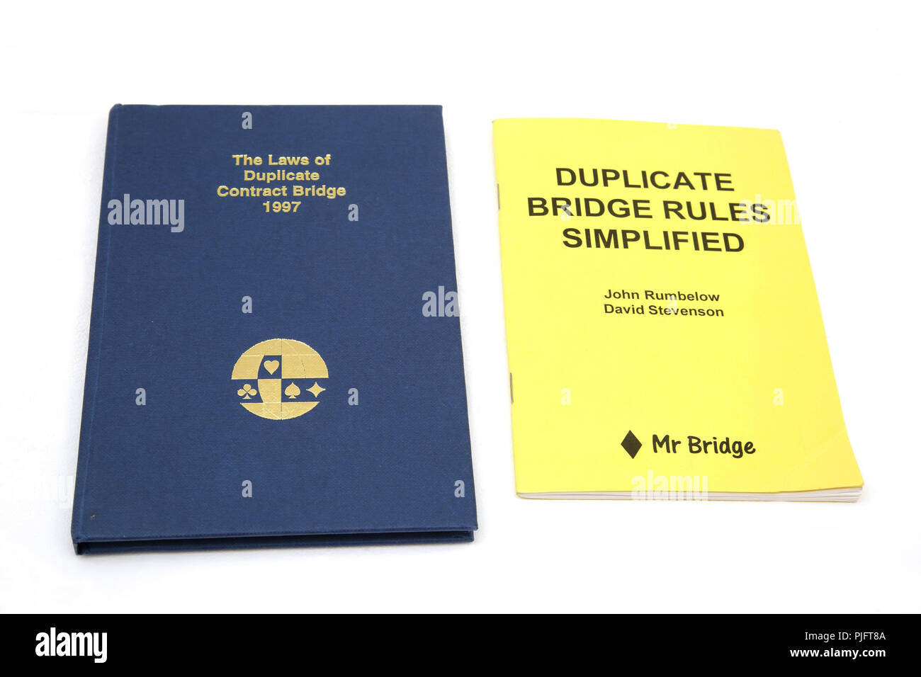 Duplicate Bridge Rule Books Stock Photo