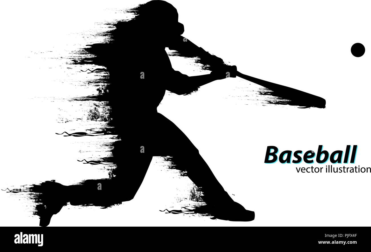 silhouette baseball pitcher