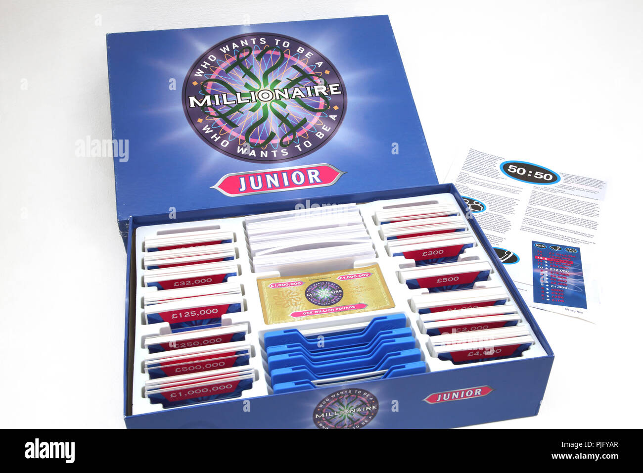 Who Wants To Be A Millionaire Board Game Junior Edition Stock Photo