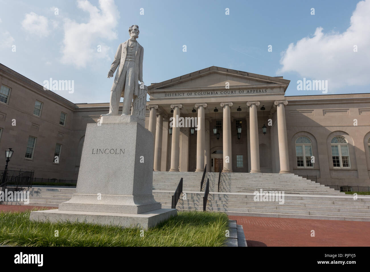 DC Court of Appeals, highest court for District of Columbia. Not to be confused with United States Court of Appeals for the DC Circuit. Stock Photo