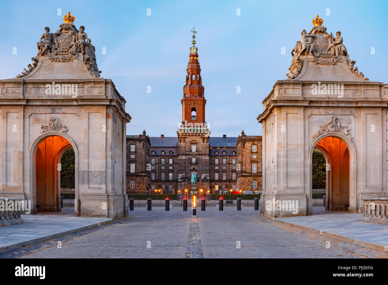 Christiansborg palace in Copenhagen, Denmark Stock Photo