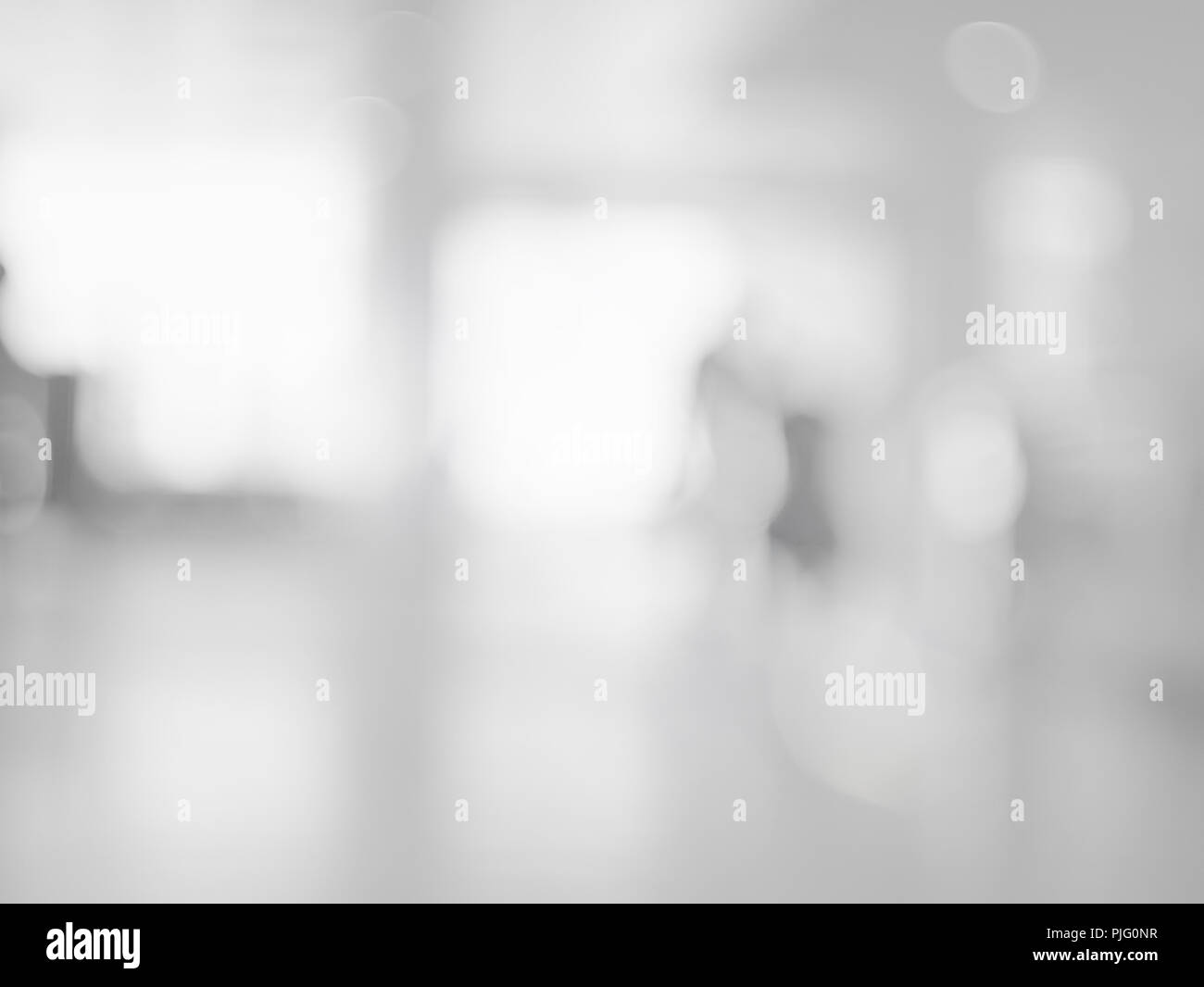 Blurred pathway Abstract white grey background for backdrop design, composition for , website, magazine or graphic for commercial campaign design Stock Photo