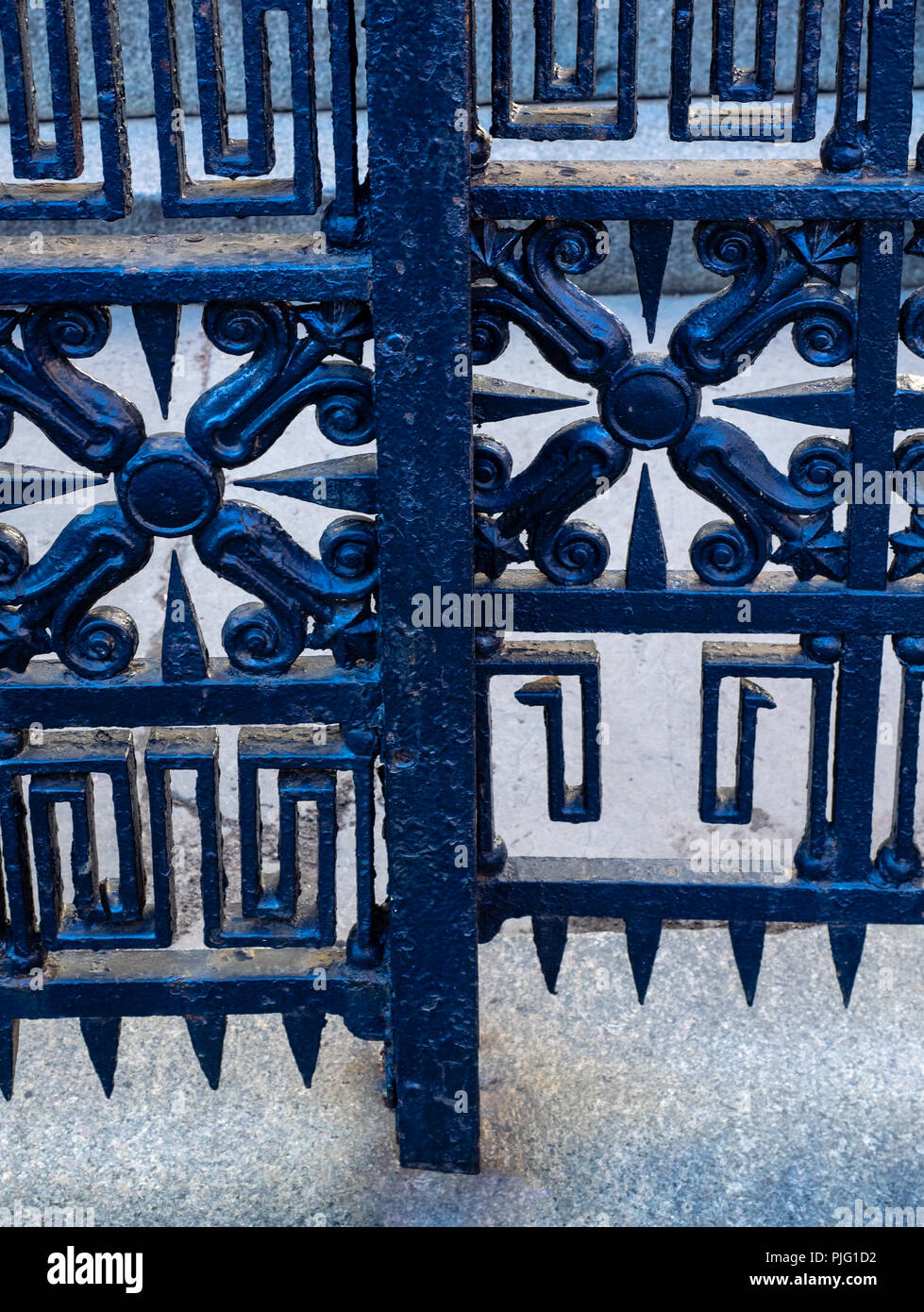 Wrought Iron Gate Detail High Resolution Stock Photography and Images