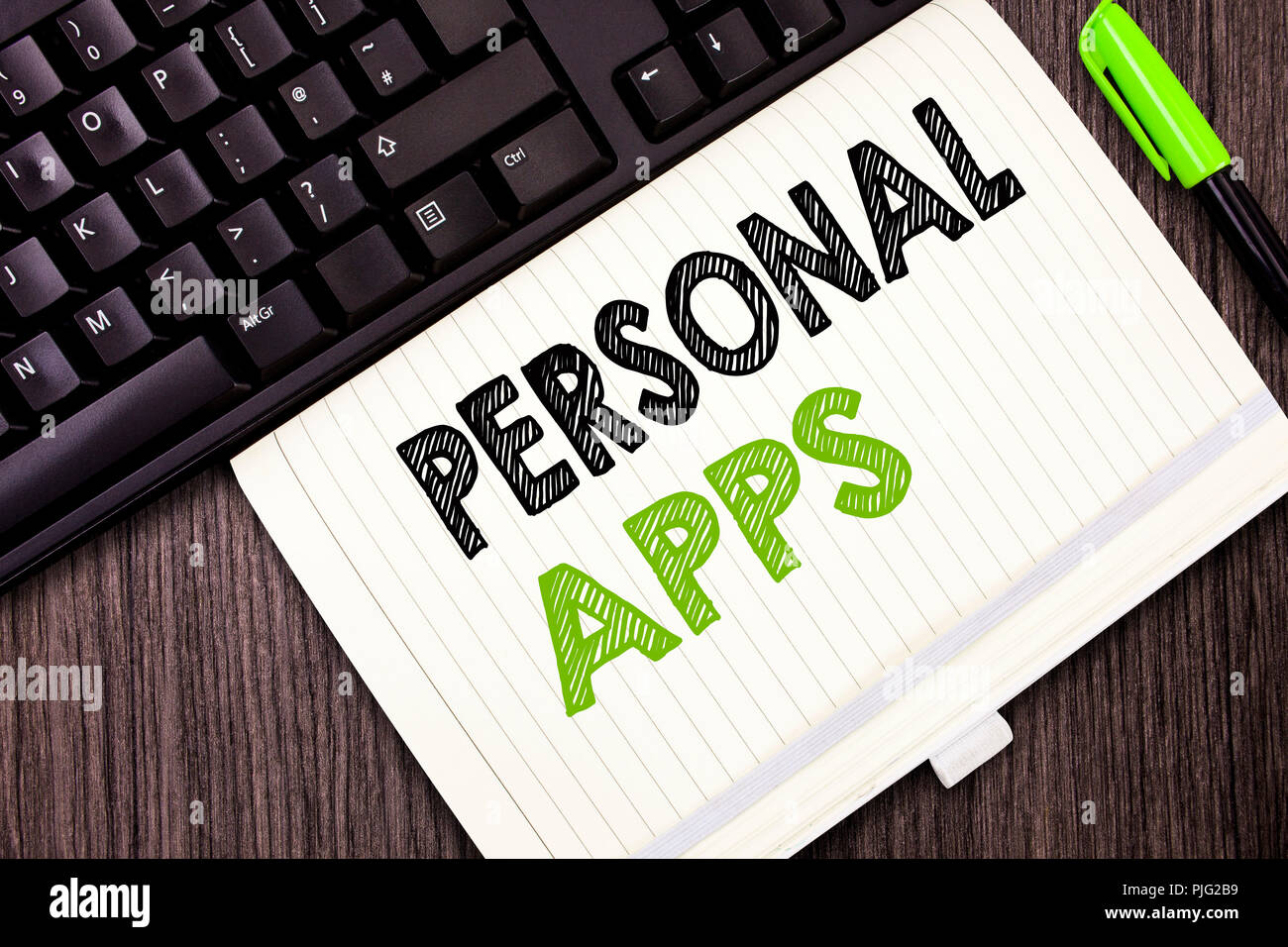 text sign showing personal apps conceptual photo organizer calendar organizer online