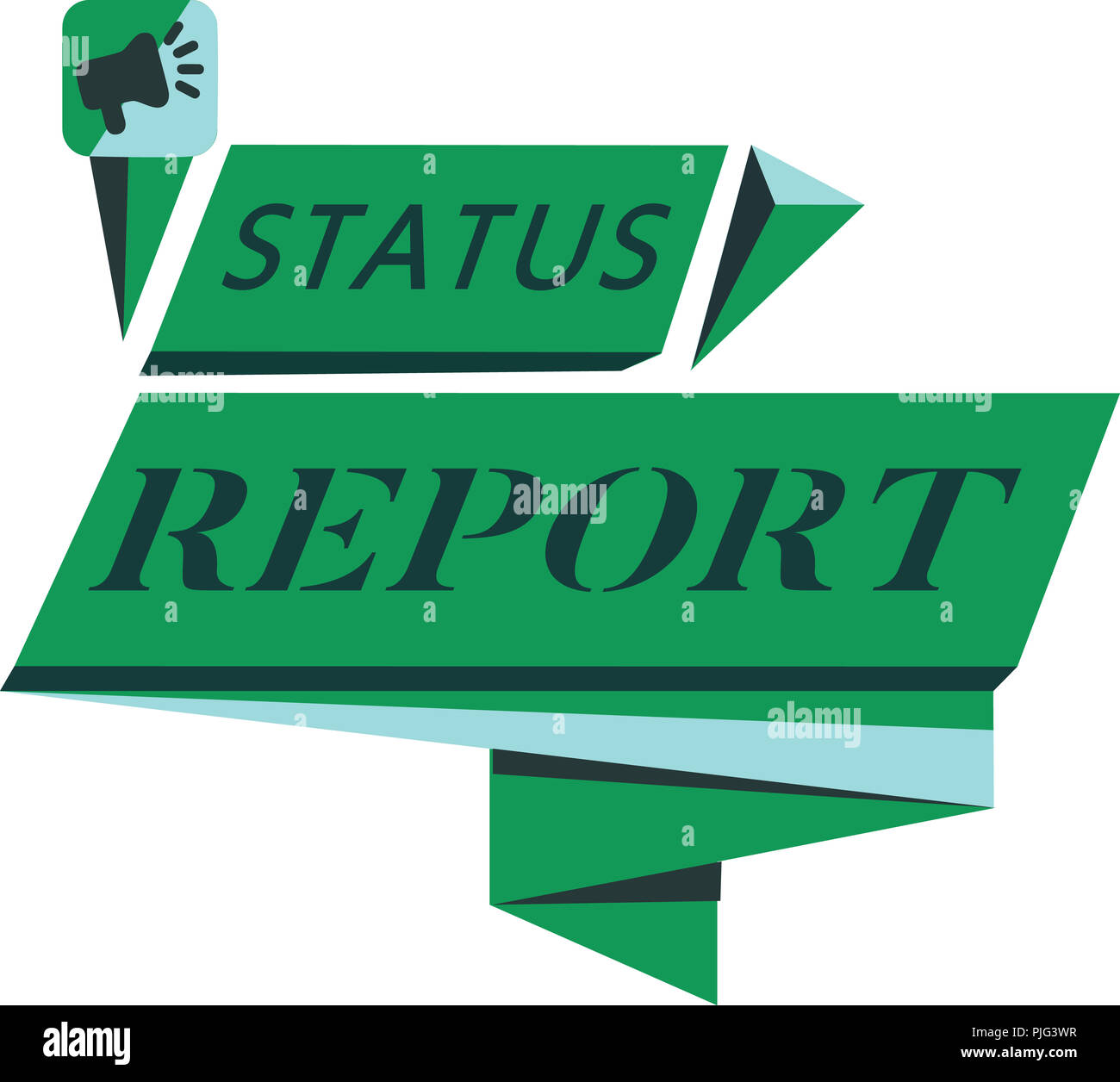 conceptual hand writing showing status report business photo text