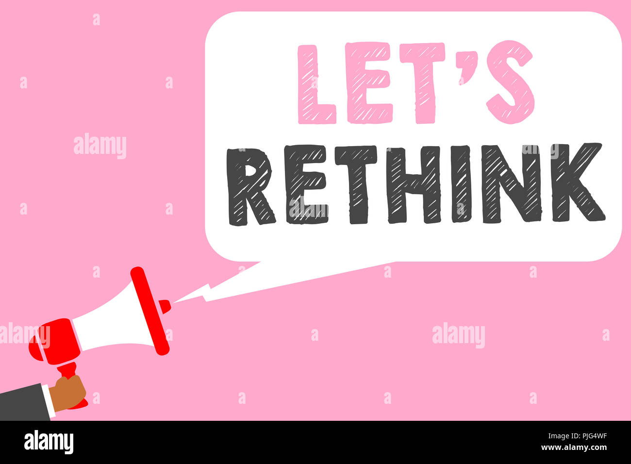 Have A Rethink Text sign showing Let s is Rethink. Conceptual photo an Afterthought To ...