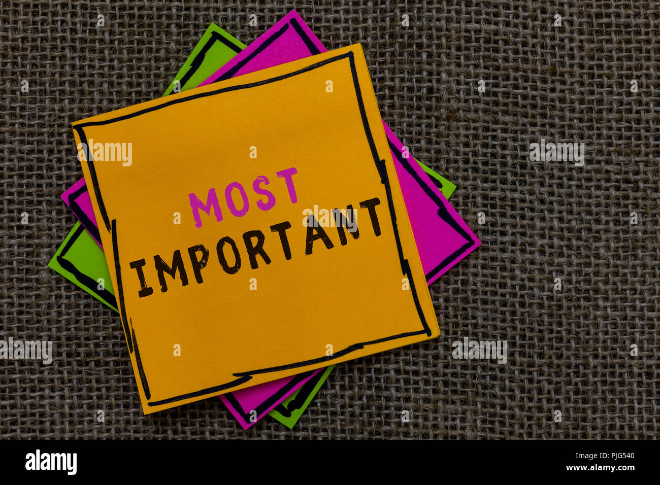 Useful Notes Sign Text sign showing Most Important. Conceptual photo Greatest or highest ...