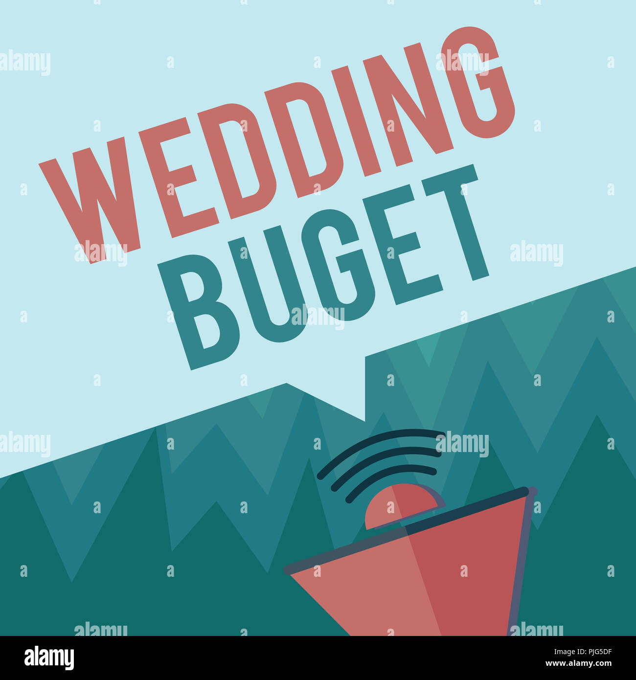 Conceptual hand writing showing Wedding Buget. Business photo ...