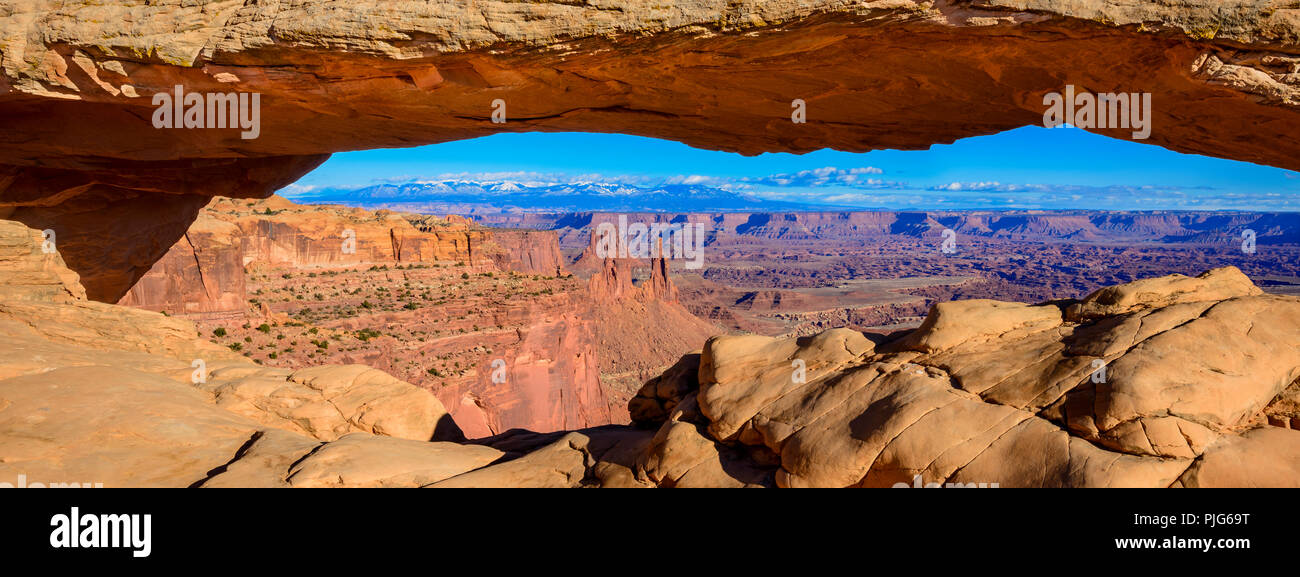 Mesa Arch, Canyonlands National Park, Utah. Stock Photo