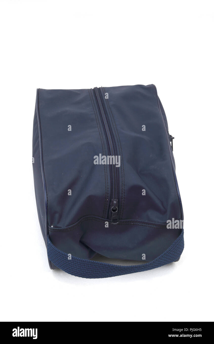 Navy Blue Shoe Bag Stock Photo Alamy