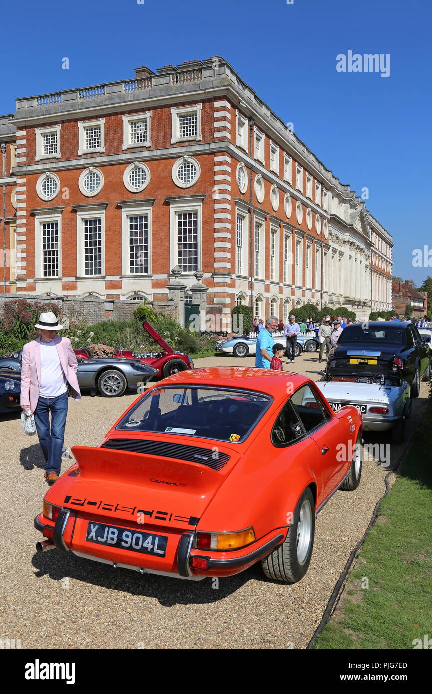 Porsche 911 Carrera RS (1972), Concours of Elegance 2018, 2 September 2018. Hampton Court Palace, London, UK, Europe Stock Photo